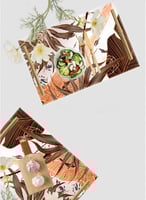 صينية تقديم مصنوعة من الأكريليك بمقابض معدنية ذهبي...