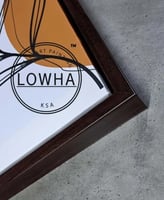 A hollow brown frame
