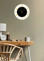 ساعة حائط مصنوعة من الأكريليك تعمل بالبطارية، بتصم...