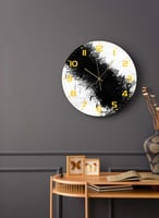 ساعة حائط مصنوعة من الأكريليك تعمل بالبطارية، بتصم...