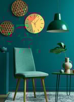 ساعة حائط مصنوعة من الأكريليك تعمل بالبطارية، بتصم...