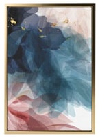 لوحة كانفاس على إطار خشبي بتصميم فن تجريدي نمط من...