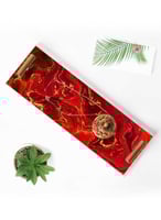 صينية تقديم مصنوعة من الأكريليك بمقابض معدنية ذهبي...