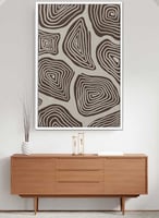 لوحة رسوم تجريدية كانفاس بتصميم فن تجريدي