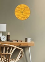 ساعة حائط مصنوعة من الأكريليك تعمل بالبطارية، بتصم...