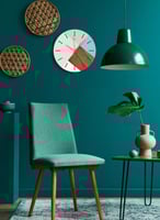 ساعة حائط مصنوعة من الأكريليك تعمل بالبطارية، بتصم...