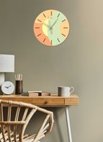 ساعة حائط مصنوعة من الأكريليك تعمل بالبطارية، بتصم...