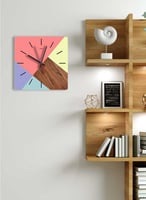 ساعة حائط مصنوعة من الأكريليك تعمل بالبطارية، بتصم...