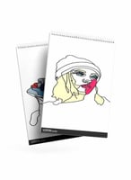 طقم من ٢ مفكرة دفتر ملاحظات بسلك حلزوني لكل واحدة...