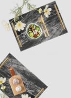 صينية تقديم مصنوعة من الأكريليك مزخرفة بتصميم شكل...