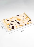 صينية تقديم مصنوعة من الأكريليك مزخرفة بتصميم ملون...