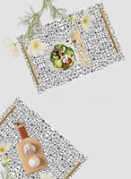 صينية تقديم مصنوعة من الأكريليك مزخرفة بتصميم أشكا...