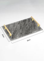 صينية تقديم مصنوعة من الأكريليك مزخرفة بتصميم شكل...