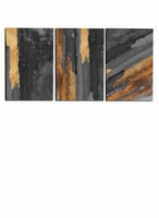 طقم من ٣ لوحات كانفاس على إطار خشبي، تصميم فن تجري...