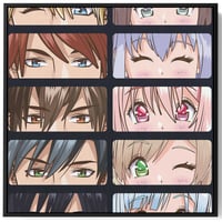 لوحة كانفاس على إطار خشبي بتصميم أنمي مجموعة من ال...