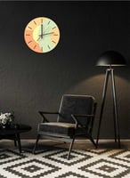 ساعة حائط مصنوعة من الأكريليك تعمل بالبطارية، بتصم...