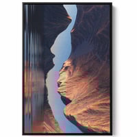 لوحة كانفاس على إطار خشبي، تصميم منظر طبيعى مع منح...