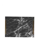 صينية تقديم مصنوعة من الأكريليك مزخرفة بتصميم شكل...