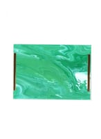 صينية تقديم مصنوعة من الأكريليك مزخرفة بتصميم رخام...