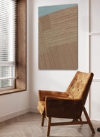 لوحة كانفاس على إطار خشبي بتصميم فن تجريدي