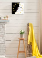 ساعة حائط مصنوعة من الأكريليك تعمل بالبطارية، بتصم...