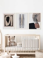 طقم من 3 لوحات كانفاس على إطار خشبي، تصميم جدارية...