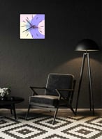 ساعة حائط مصنوعة من الأكريليك تعمل بالبطارية، بتصم...