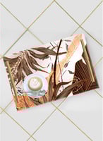 صينية تقديم مصنوعة من الأكريليك بمقابض معدنية ذهبي...