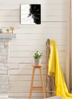 ساعة حائط مصنوعة من الأكريليك تعمل بالبطارية، بتصم...