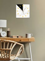 ساعة حائط مصنوعة من الأكريليك تعمل بالبطارية، بتصم...