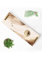 صينية تقديم مصنوعة من الأكريليك بمقابض معدنية ذهبي...