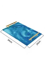 صينية تقديم مصنوعة من الأكريليك مزخرفة بتصميم من ا...