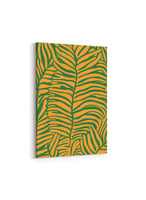 لوحه كبيرة بتصميم نمط فني للنباتات