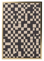 لوحة كانفاس على إطار خشبي بتصميم مربعات