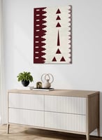 لوحة كانفاس على إطار خشبي بتصميم مستوحى من الطابع...