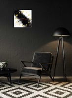 ساعة حائط مصنوعة من الأكريليك تعمل بالبطارية، بتصم...