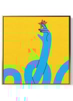 لوحة كانفاس على إطار خشبي بالفن التصوري لتصميم فن...