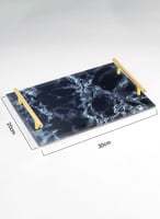 صينية تقديم مصنوعة من الأكريليك مزخرفة بتصميم شكل...