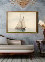 لوحة كانفاس على إطار خشبي بإطار خارجي باللون الخشب...