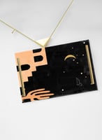 صينية تقديم مصنوعة من الأكريليك مزخرفة بتصميم هلال...