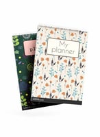 طقم من ٢ مفكرة دفتر ملاحظات بسلك حلزوني لكل واحدة...