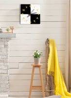 ساعة حائط مصنوعة من الأكريليك تعمل بالبطارية، بتصم...