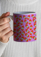 كوب ١١ أونصة من السيراميك بتصميم نمط فوانيس رمضان