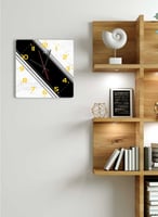 ساعة حائط مصنوعة من الأكريليك تعمل بالبطارية، بتصم...