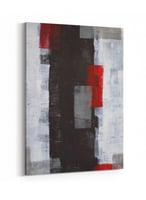 لوحة كانفاس على إطار خشبي بتصميم فن تجريدي