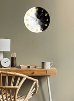 ساعة حائط مصنوعة من الأكريليك تعمل بالبطارية، بتصم...