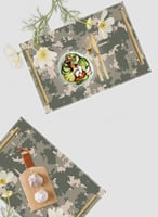 صينية تقديم مصنوعة من الأكريليك مزخرفة بتصميم مموه...