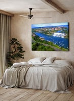 لوحة كانفاس على إطار خشبي لمنظر لشلالات نياجرا في...