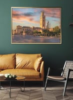 لوحة كانفاس على إطار خشبي لجامع الكتبية بمدينة مرا...