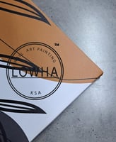 طقم من ٣ لوحات كانفاس على إطار خشبي، تصميم تجريدي...